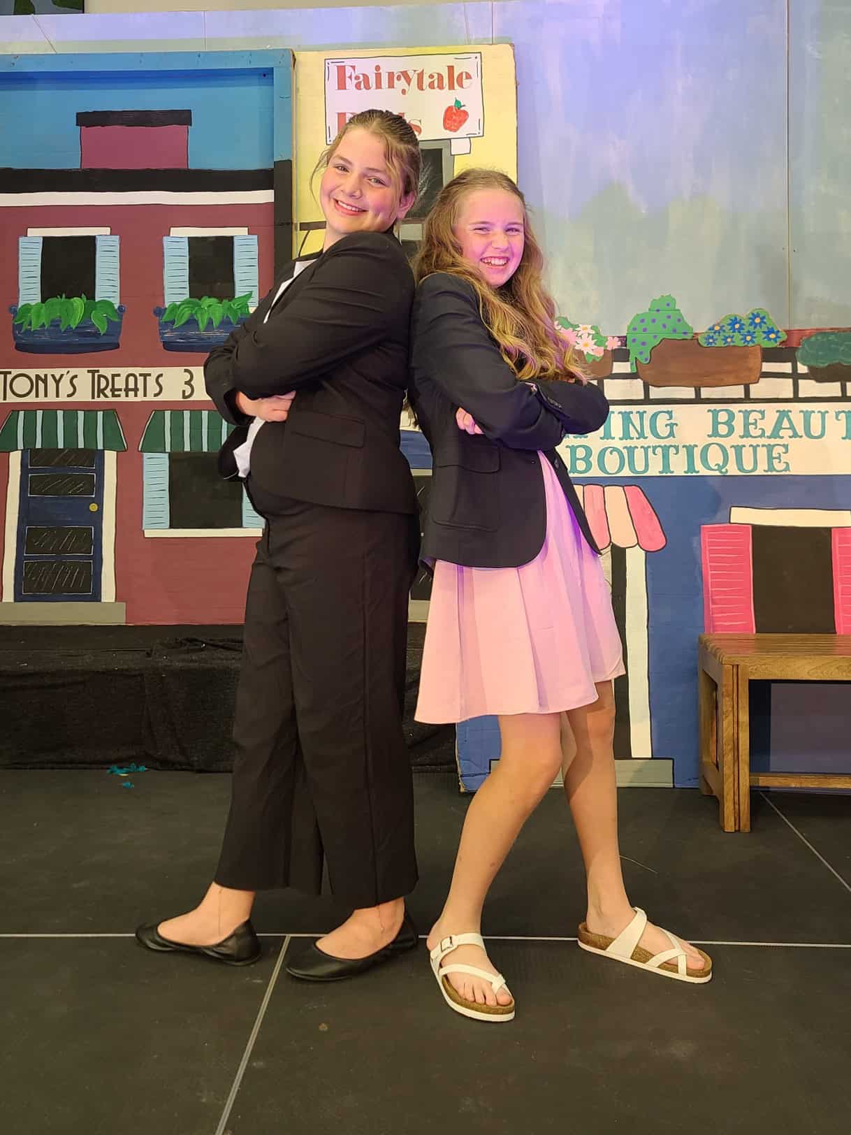 Children prepare for a school play at New Era Christian