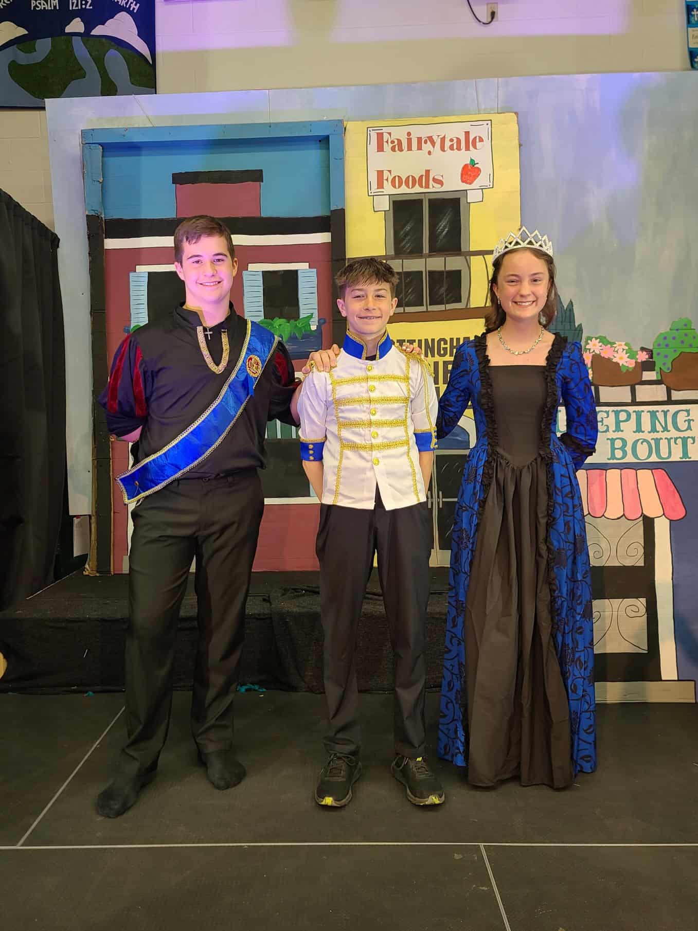 Children prepare for a school play at New Era Christian